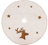 TrendLine Christbaumdecke Ø 90 cm beige Weihnachtsdecke Dekoration Decke Tuch Bild 2