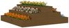 vidaXL Pflanzkübel Honigbraun 80x80x27 cm Massivholz Kiefer 823895 Bild 3