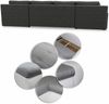 Wohnlandschaft mit Schlaffunktion Faris U-Form - Couch, Schlafsofa mit Bettkasten, Couchgranitur mit Bettfunktion, Big Sofa, Bettsofa (Schwarz + Graphit (Madryt 1100 + Inari 94)) Bild 4