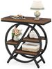 Tribesigns Beistelltisch 65cm Couchtische, Sofatisch mit 3 Ablagen, Couchtisch mit Metallrahmen Bild 4