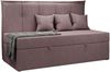 Kinderbett BANCO, Boxspringbetten für Kinderzimmer, Jugendbett, Einzelbett mit Matratze - Rosa Stoff - Topper T25 Bild 4