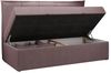 Kinderbett BANCO, Boxspringbetten für Kinderzimmer, Jugendbett, Einzelbett mit Matratze - Rosa Stoff - Topper T25 Bild 5