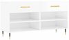 vidaXL Schuhbank Hochglanz-Weiß 102x35x55 cm Holzwerkstoff 829718 Bild 2