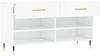 vidaXL Schuhbank Hochglanz-Weiß 102x35x55 cm Holzwerkstoff 829718 Bild 5