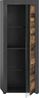 xonox. home Wohnen Jam X8BB4T10 Vitrine Glasvitrine Dekoschrank Glas-Kommode in Old Wood/Matera Nachbildung, ca. B/H/T: 60 x 159 x 35 cm Bild 3