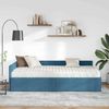 vidaXL Eckbettgestell mit Matratze Sonstiges 2 pcs Blau Samt 3393613 Bild 3