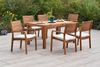 MERXX Garten-Essgruppe Batavia, (Set, 13-tlg), inkl. 6 Stapelsessel, 6 Auflagen, 1 Ausziehtisch Bild 2