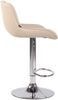 2er Set Barhocker Lentini, drehbar, Creme, Chrom, Kunstleder Bild 5