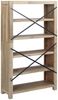 Bücherregal | Standregal 5 Böden 80x30x140 cm Massivholz Akazie Bild 5