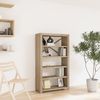 Bücherregal | Standregal 5 Böden 80x30x140 cm Massivholz Akazie Bild 2