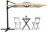 HOMALL Sonnenschirm 300x400 cm Ampelschirm mit Ständer, 360 Grad drehbar, UV-Schutz 50+, 300*400CM, φ330CM, 270*270CM, Gewicht 18-28KG, faltbar, geeignet für Garten, Terrasse, Schwimmbad Bild 2