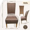 Amagohome Stuhl Rattanstühle Esszimmer Stühle Antonio Polsterstühle braun Polster Wild Bild 4