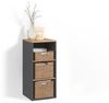 Livinity® Waschmaschinenumbauschrank Paolina, Anthrazit/Goldkraft Eiche, 40.2 x 88.2 cm (1-St) Bild 4