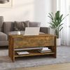vidaXL Couchtisch Räuchereiche 80x50x40 cm Holzwerkstoff 819296 Bild 3