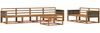 vidaXL Outdoor-Sofagarnitur 7 pcs Natur Massivholz Akazie 3382357 Bild 2