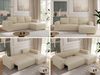 Ecksofa mit Schlaffunktion, Bettkasten und losen Kissen für das Wohnzimmer - TRENTINO - Beige Boucle - rechts Bild 2