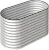 Hochbeet Stahl Oval S 160 x 80 x 80 Silber Bild 4