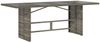vidaXL Gartentisch mit Glasplatte Grau 190x80x74 cm Poly Rattan 365306 Bild 2
