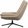 Drehsessel Milaro aus weichem Melange-Stoff, modern und drehbar, Natur, bequeme Polsterung Bild 4