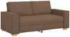 vidaXL 2-Sitzer Sofa Braun 140 cm Stoff 4104984 Bild 2