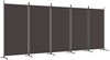 vidaXL 5-tlg. Paravent Braun 433x180 cm Stoff 350267 Bild 2