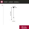 Paulmann 71073 Selection Bathroom LED Pendelleuchte Gove 17cm Schwarz Satin 3000K IP44 Bild 5