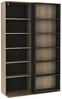 Vente-unique - PRALI Bookcase Holz, Platte GrauBeige - B 46 cm x H 185 cm x L 116,6 cm Bild 4
