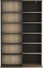 Vente-unique - PRALI Bookcase Holz, Platte GrauBeige - B 46 cm x H 185 cm x L 116,6 cm Bild 2