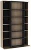Vente-unique - PRALI Bookcase Holz, Platte GrauBeige - B 46 cm x H 185 cm x L 116,6 cm Bild 3