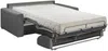 Vente-unique - CALITO Sofa SamtStoff Grau - B 223 cm94 cm x H 87 cm x L 174 cm Bild 4
