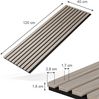 Wandpaneele Akustikpaneel Braun 8 Stück Vicco Bild 2