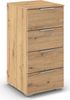 OTTO home Schubkastenkommode Highboard Sideboard Schubladenkommode Kommode Schlafzimmer ASTANA (Breite 40 cm / Höhe 81 cm), mit 4 geräumigen Schubladen, Kantengriff in Alufarben MADE IN GERMANY Bild 3
