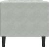 vidaXL Chesterfield-Sessel Hellgrau Samt 372673 Bild 5