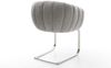 Freischwinger Jada-Flex Strukturstoff Soft Grau Freischwinger flach Edelstahl Taschenfederkern Bild 5