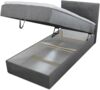 Boxspringbett Star Mini mit Bettkasten, Bonell-Matratze und Topper - Einzelbett mit Matratzentopper, Polsterbett, Bett, Schlafzimmer, Jugendzimmer (Dunkelblau (Kronos 09), 100 x 200 cm) Bild 2