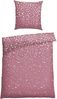 Schiesser Feinbiber Bettwäsche Set Runa mit coolem Winter-Print, Farbe:Malve, Größe:155x220 cm Bild 4