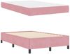 vidaXL Bettrahmen mit Matratze Rosa 120 x 190 cm Stoff 3399053 Bild 4