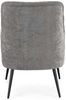 Sessel Enistena aus Stoff, modernes Design, Grau, stabiles Metallgestell, komfortable Polsterung Bild 3