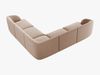 Micadoni 5-Sitzer Symmetrisches Ecksofa Miley Samt Bluvel Cappuccino Bild 2
