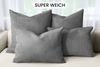 Amilian Dekokissen - Kissen Set 4er - Sofakissen mit Füllung 2x 50x50 + 2x 35x45cm, (4 Stück) Kuschelkissen - Zierkissen mit Kissenfüllung - Couchkissen Bild 2