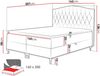 Boxspringbett Sekawa, schwarz, 160x200 cm Bild 4