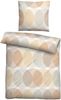 biberna Tencel Bettwäsche 0474493 KREISE, gold, 1x 155x200 cm + 1x 80x80 cm Bild 1