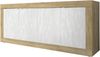 Sideboard >Belinda< in Eiche Cadiz / Weiss - 207x86x43cm (BxHxT) Bild 3