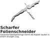 Thiru Korkenzieher - Kellnerbesteck - 2-Stufen-Hebel - Korkenzieher & Flaschenöffner, (2 tlg) Bild 4