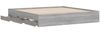 vidaXL Bettgestell mit Schubladen Grau Sonoma 200x200cm Holzwerkstoff 3207250 Bild 5