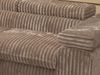 MKS Möbel 'Pablo L-Form' Ecksofa mit Schlaffunktion, verstellbare Kopfstützen, Braun, Cordstoff, ohne Topper, Links Bild 5