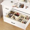 Schubladen Organizer Aufbewahrungsboxen 15er Set Stoff Beige Bild 4
