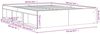 vidaXL Bettgestell Weiß 140x190 cm 3203901 Bild 4