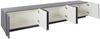 Dmora TV-Schrank Aemilor, niedriges Wohnzimmer-Sideboard, Fernsehständer-Basis, 100 % Made in Italy, 244 x 44 x 46 cm, Schiefer, Bild 5