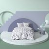 Estella Bettwäsche Shape 4746 060 Violett Mako Satin 155 x 220 + 80 x 80 cm Bild 4